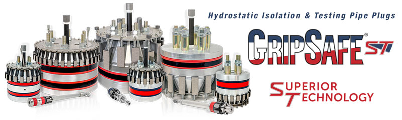 USA Industries Hydrostatic Isolation & Test Plugs - GripSafe®ST Superior Technology Home Page Banner USA Industries Hydrostatic Isolation & Test Plugs - GripSafe®ST Superior Technology Home Page Banner