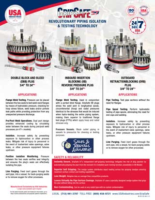 USA Industries GripSafe®ST 3 Plugs in 1 Line Sheet Icon USA Industries GripSafe®ST 3 Plugs in 1 Line Sheet Icon