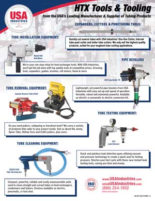 USA Industries Heat Exchanger Tools & Tooling Solutions Line Sheet Image Icon v.1.3
