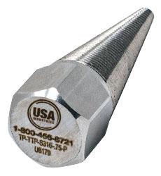 USA Industries Threaded Metal Tapered Tube Plug Image Icon