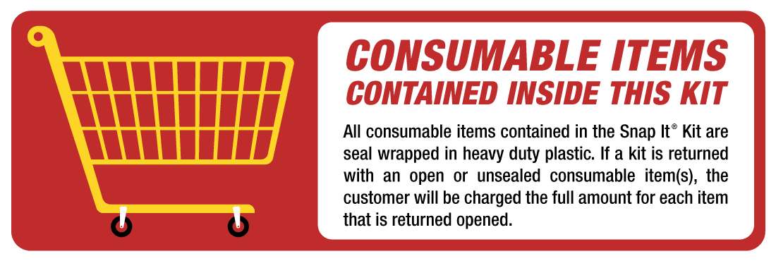 RENTAL AVAILABLE USA-Industries-Inc-Snap-It-Kit-Consumables-Sticker-1