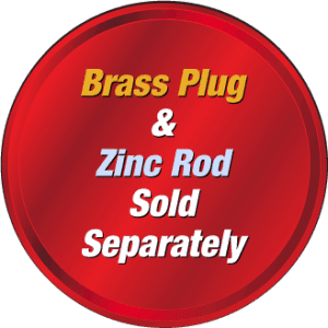 USA Industries Zinc Anode Brass Plug and Rod Sold Separately Badge