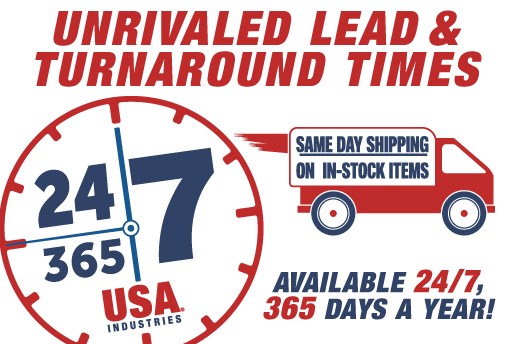 USA Industries 24-7-365 Availability Homepage Banner