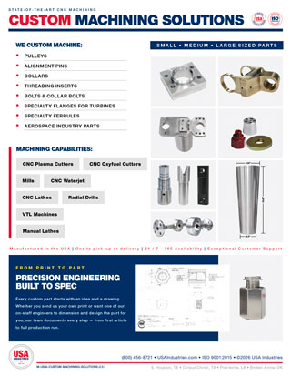 GEN - 1: USAI Product Solutions for Custom Machining Document