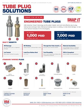 3 - TP: 1 - Product Solutions for Tube Plugs Document