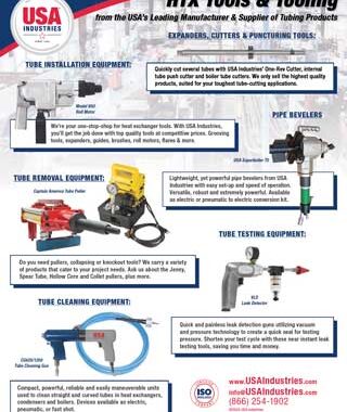 USA Industries Heat Exchanger Tools & Tooling Solutions Line Sheet Image Icon v.1.3