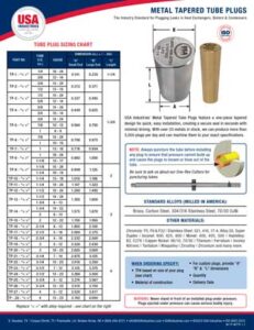 USA-Industries-Metal-Tapered-Tube-Plugs-Line-Sheet-icon-2