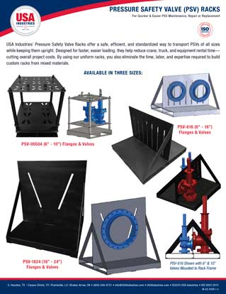 2 - SS: EZ Store Custom and Standard Pressure Safety Valve (PSV) Storage Racks Line Sheet