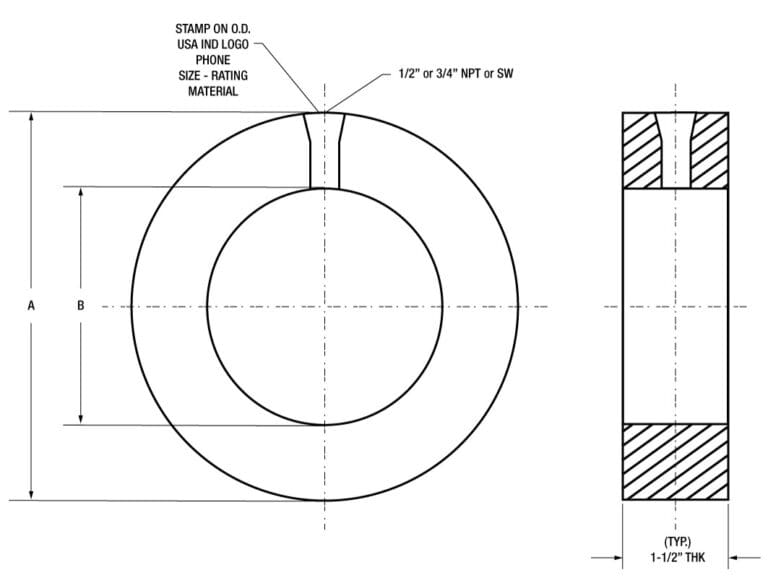 USA Industries B_W Bleed Ring CAD Illustration drawn by Mike Fuchsman