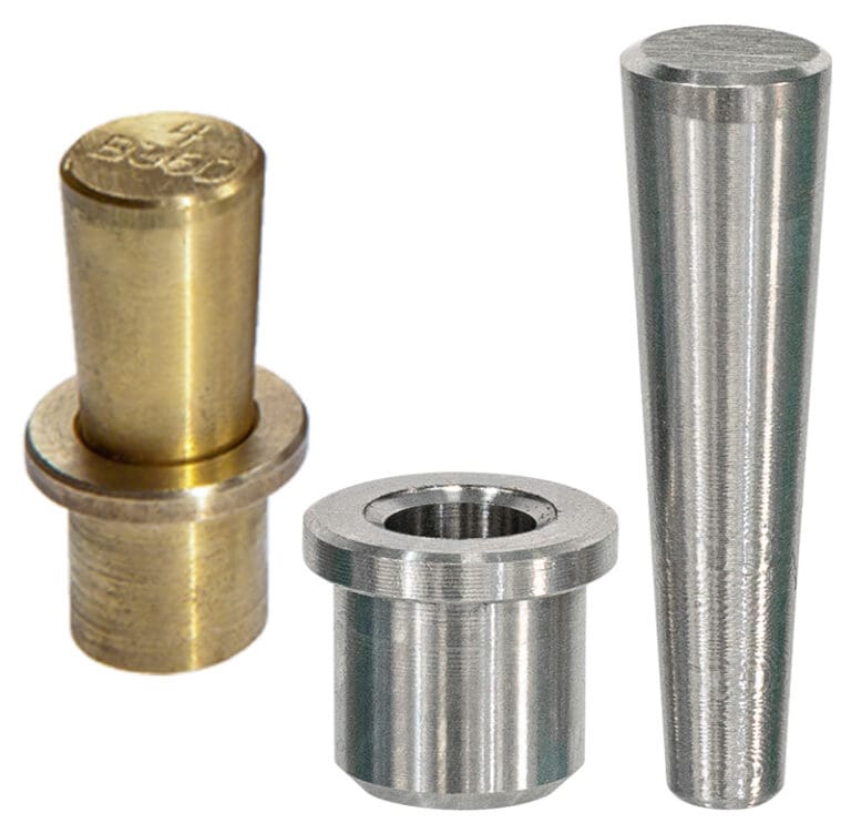 USA Industries Two-Piece Metal Tapered Tube Plug Image with Brass and Stainless Steel Materials Image