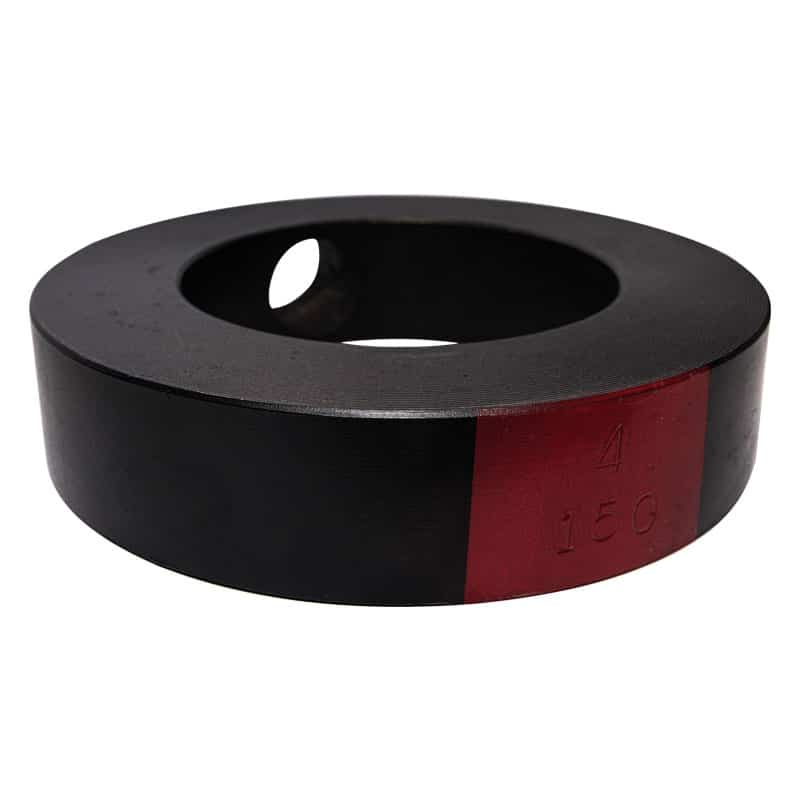 150# carbon steel bleed ring color-coded red