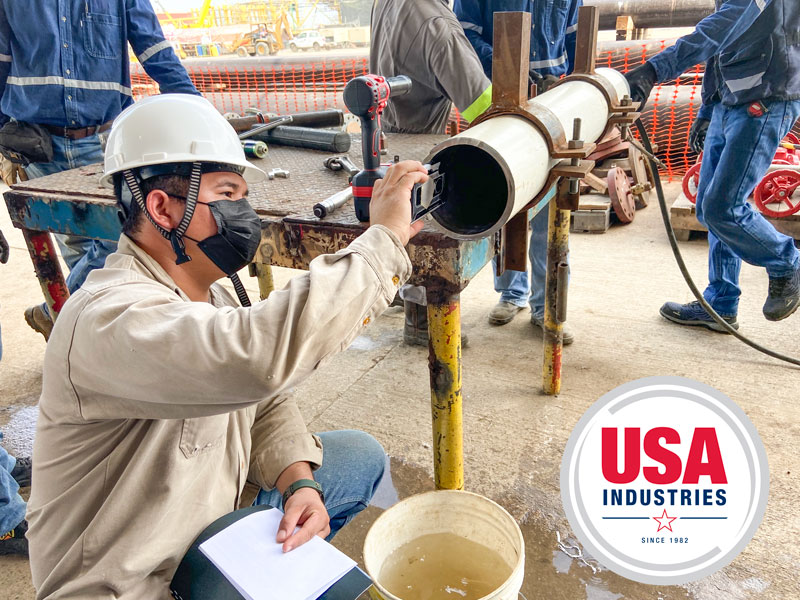 Onsite-training-pipe-after-gsst-pulled-out-engineer-documenting-no-damage-3