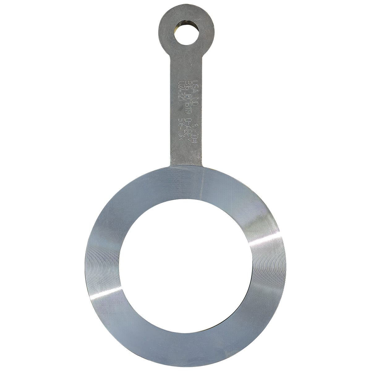 8 inch 600#, Machined Finish paddle spacer blind